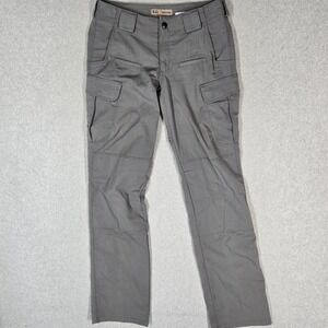 5.11 Tactical Women Pants US 6 Gray Stryke Cargo 34" Inseam Logo Outdoor